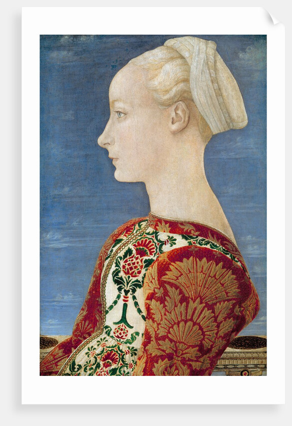 Profile Portrait of a Young Lady by Antonio Pollaiolo