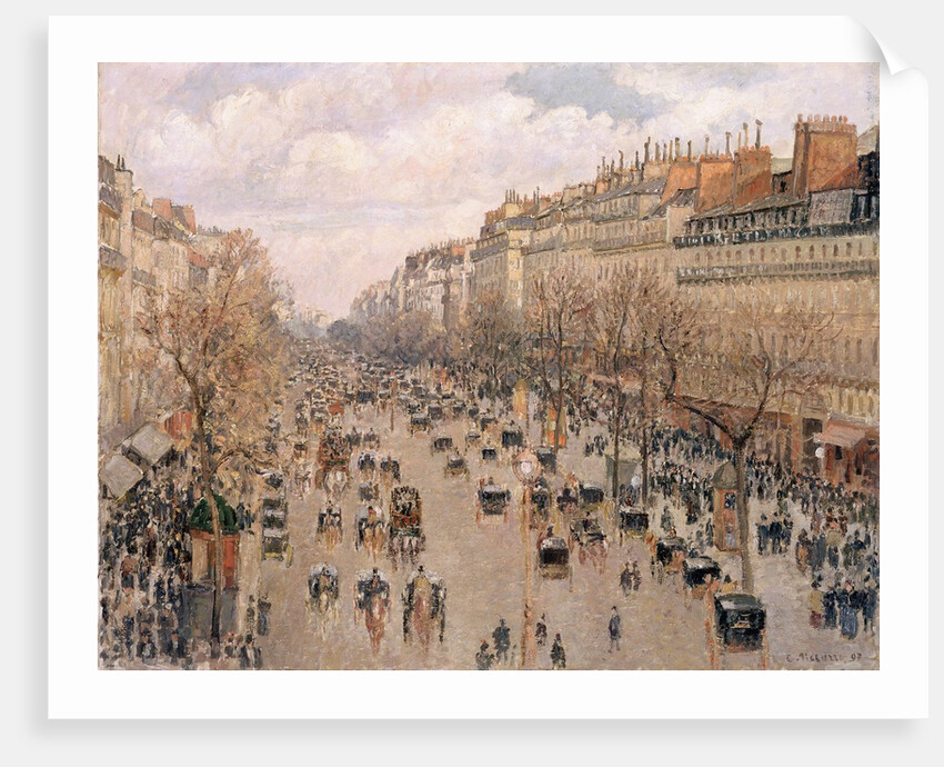 Boulevard Montmartre, Paris by Camille Pissarro