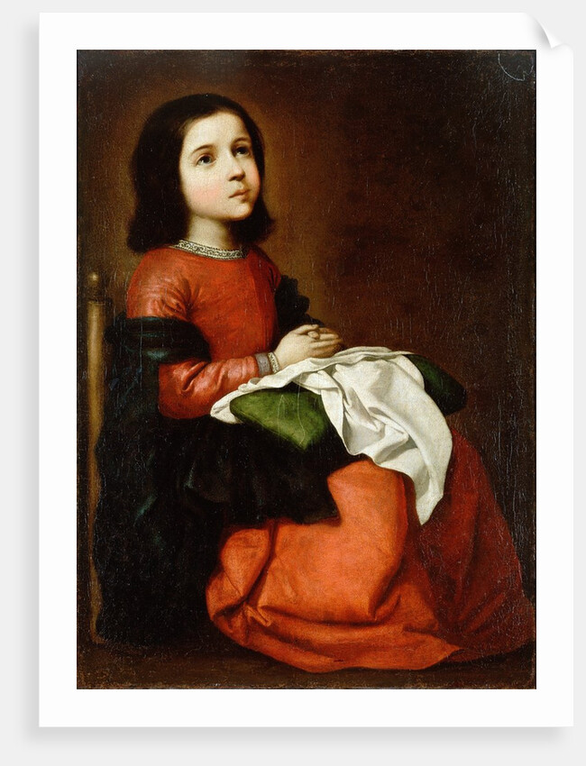 Virgin Mary as a Child by Francisco de Zurbaran