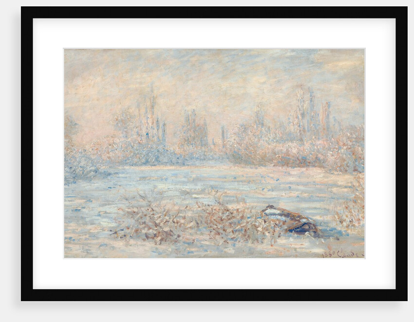 Le Givre (View of Vetheuil in Winter, Val-d'Oise, Ile-de-France) by Claude Monet