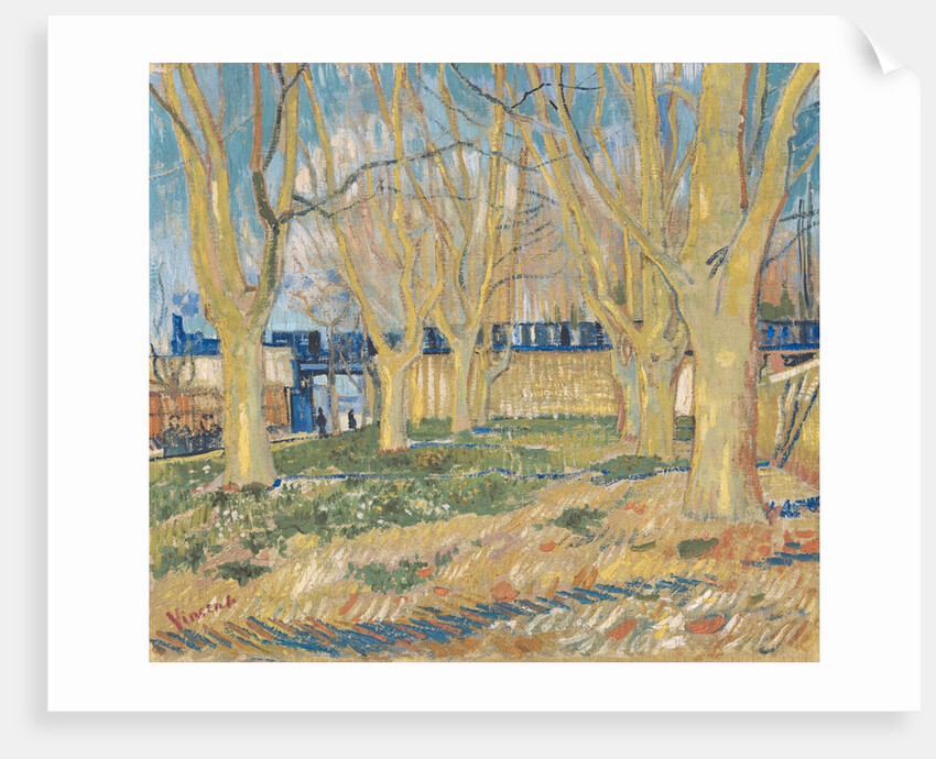Le Train Bleu by Vincent Van Gogh