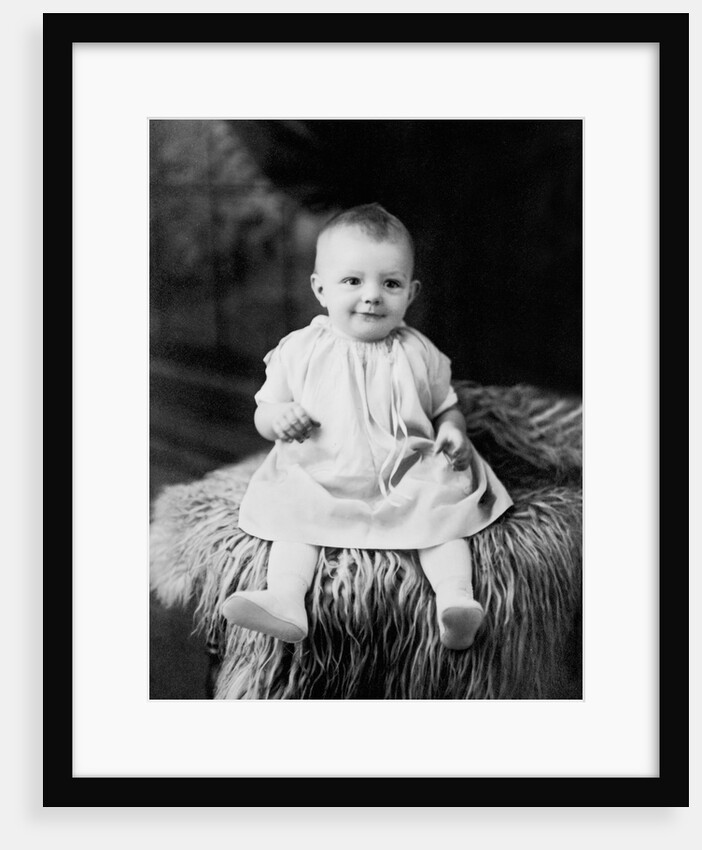 Baby girl portrait, ca. 1928. by Anonymous