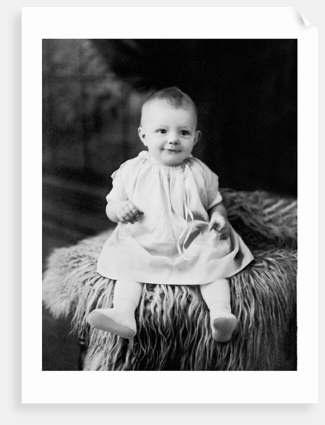 Baby girl portrait, ca. 1928. by Anonymous