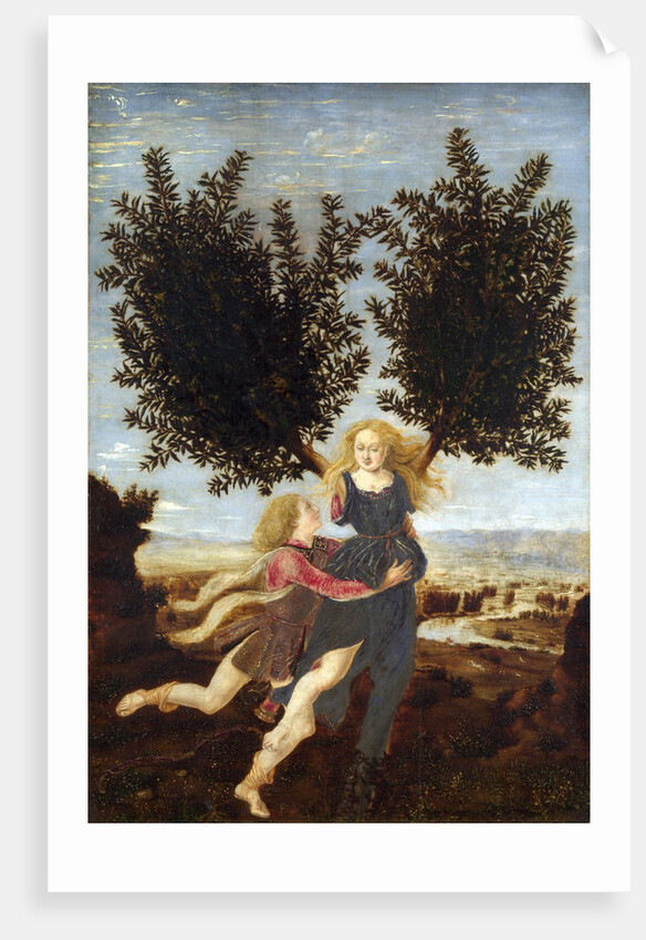 Apollo and Daphne by Antonio del Pollaiuolo