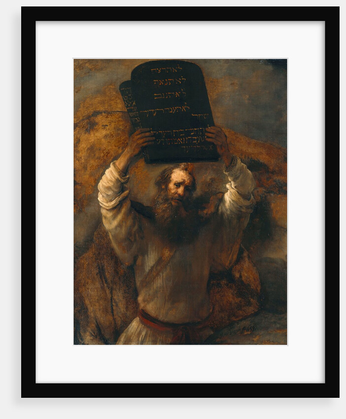 Moses with the Ten Commandments by Rembrandt van Rijn