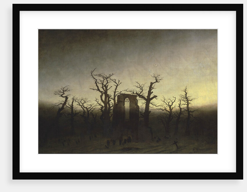 Abbey in the Oak Forest by Caspar David Friedrich