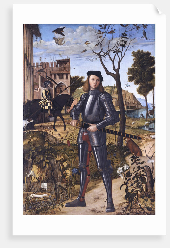 Young Knight in a Landscape (Portrait of a Knight) by Vittore Carpaccio