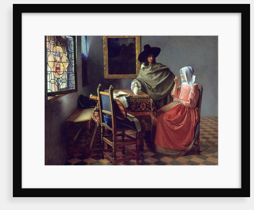 The Glass of Wine by Johannes Vermeer