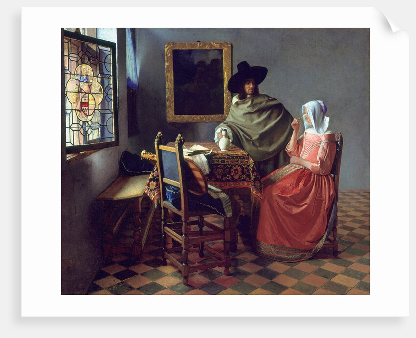 The Glass of Wine by Johannes Vermeer