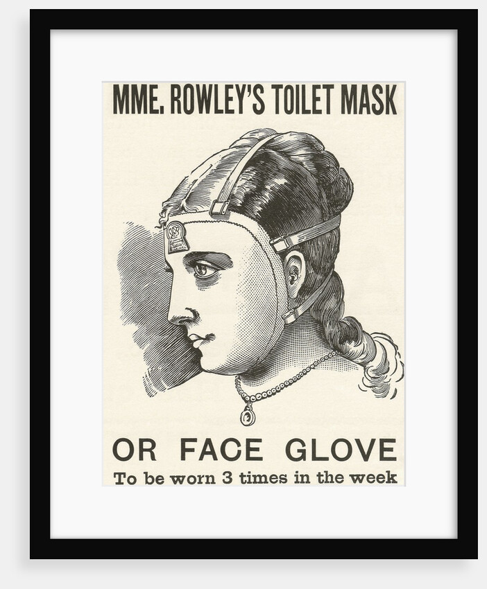 Victorian advertisement for women's face mask by Anonymous