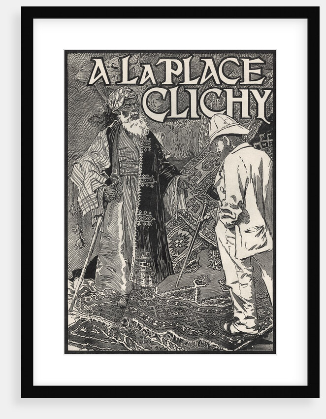 A la Place Clichy poster by Eugene Grasset