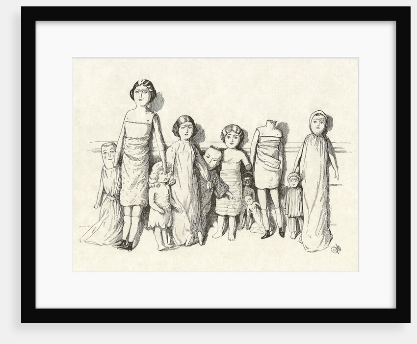 Victorian engraving of dolls by Anonymous