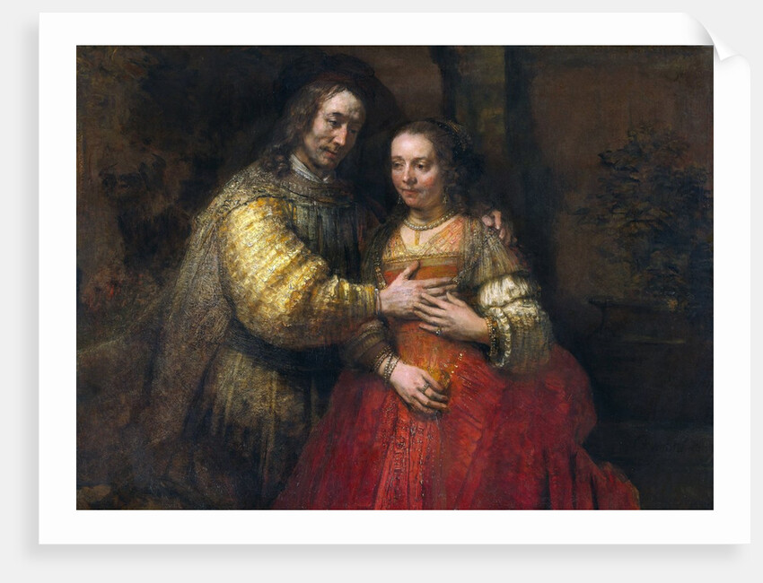 Portrait of a Couple as Figures from the Old Testament (The Jewish Bride) by Rembrandt van Rijn