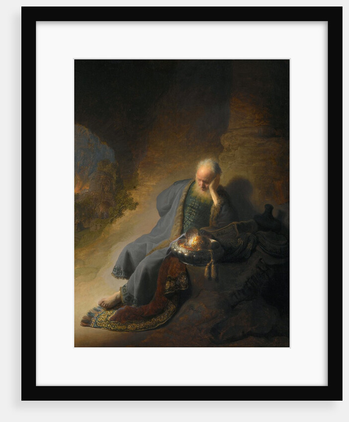 Jeremiah Lamenting the Destruction of Jerusalem by Rembrandt van Rijn