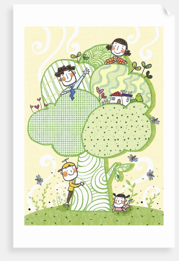 Cordial family spend happy time altogether by Anonymous