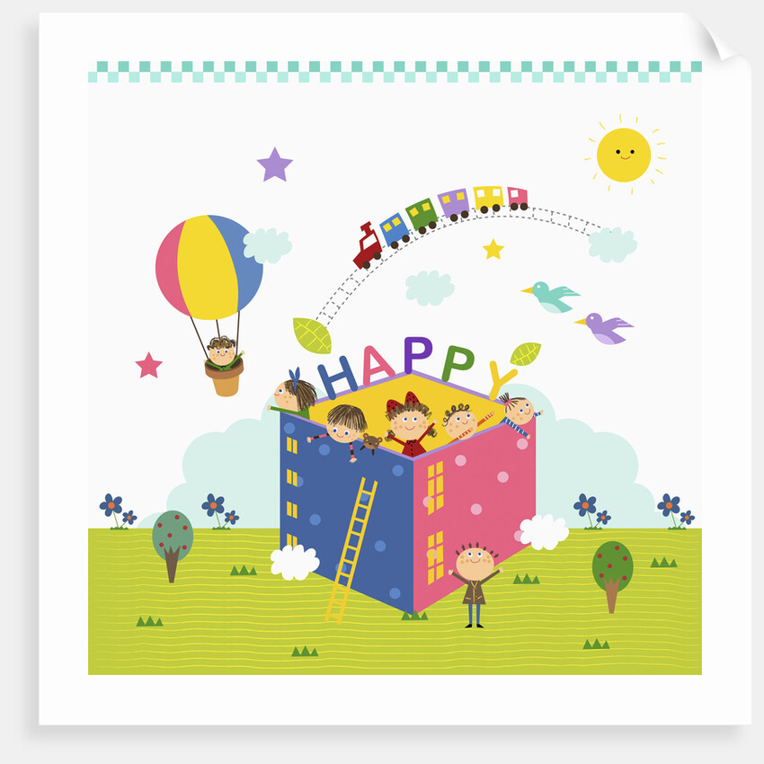 Happy children enjoying their time by Anonymous