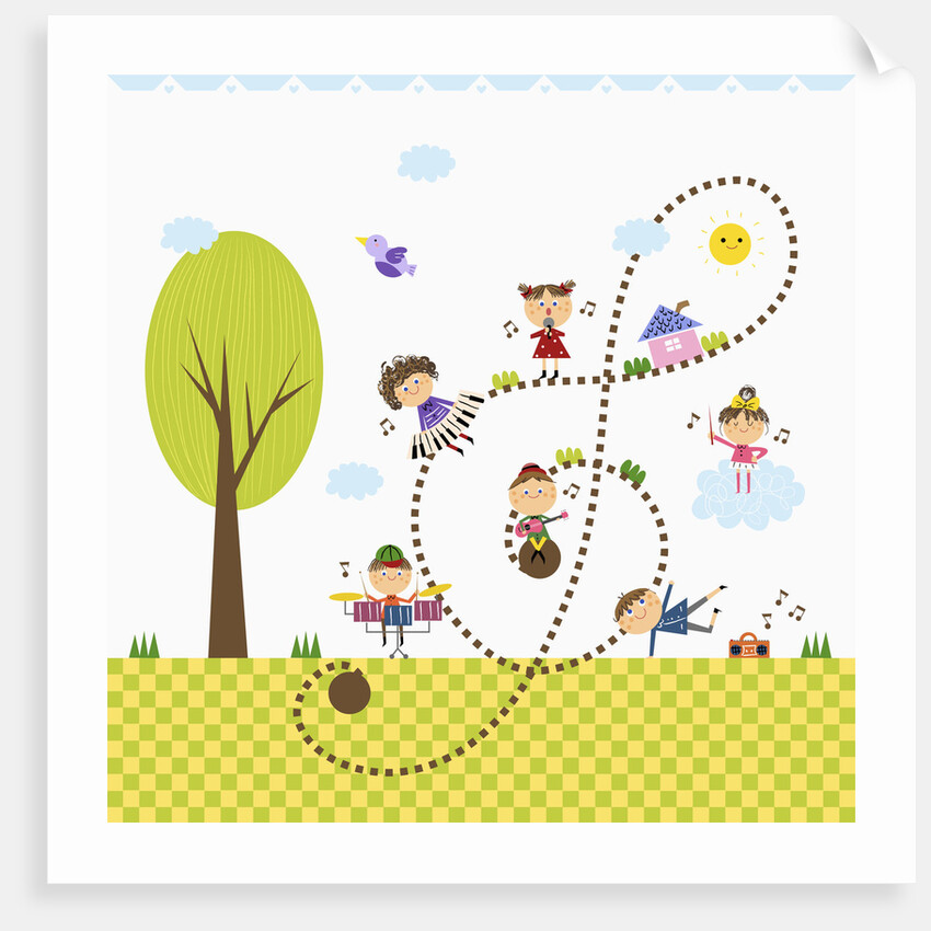 Happy children enjoying their time by Anonymous