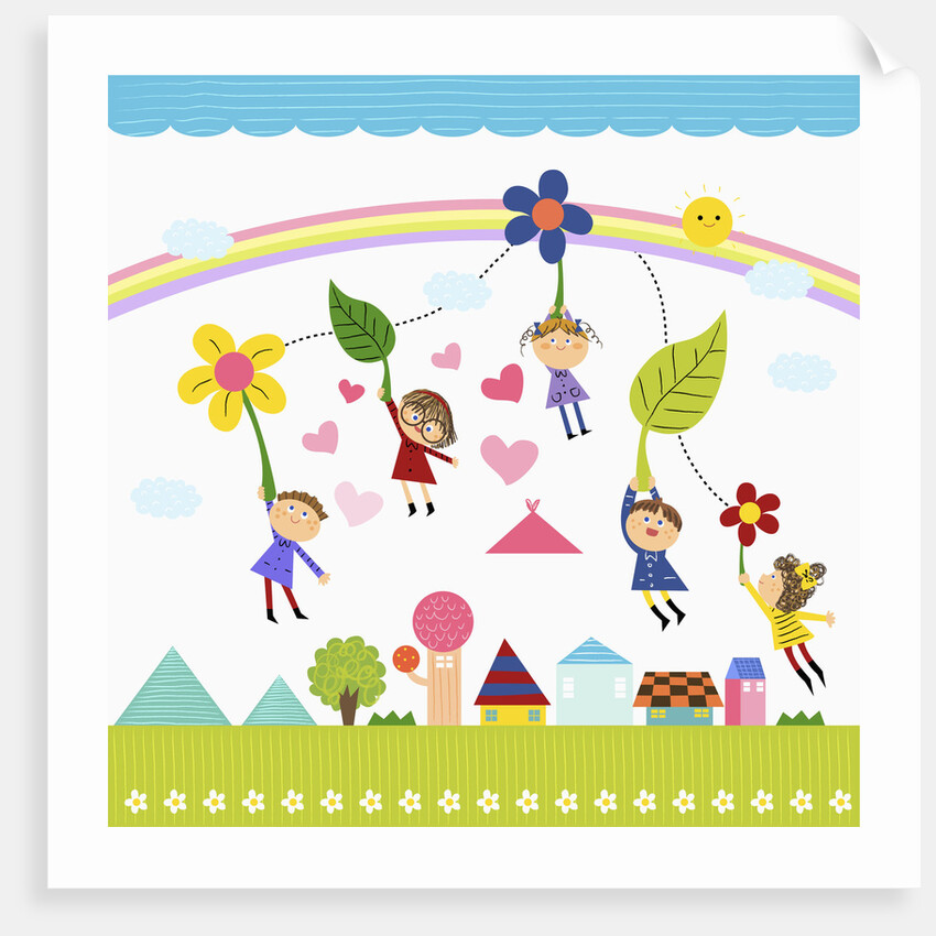 Happy children enjoying their time by Anonymous