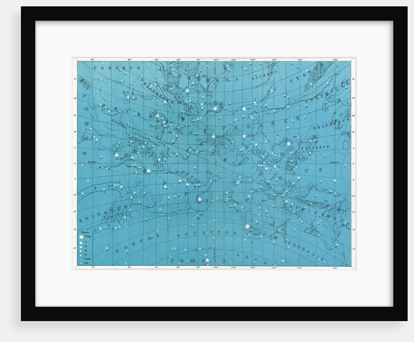 Vintage illustration of a star map by Anonymous