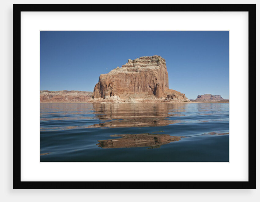 Reflections of red rock canyons of Lake Powell by Anonymous