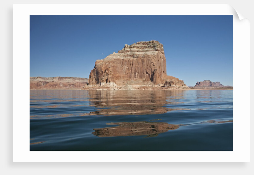 Reflections of red rock canyons of Lake Powell by Anonymous
