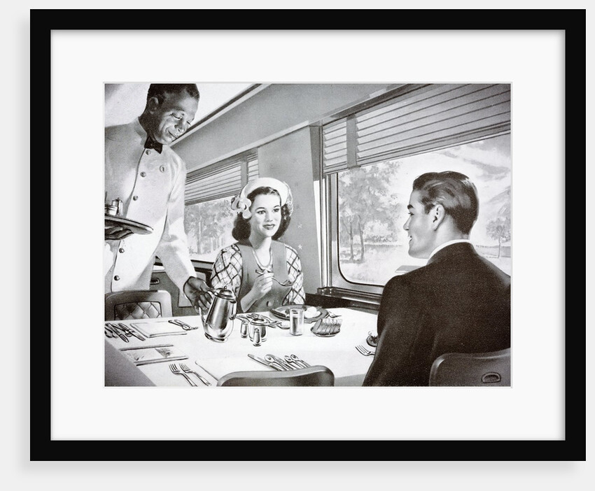 Image from a publicity booklet for The Jeffersonian, a de-luxe streamliner by Anonymous