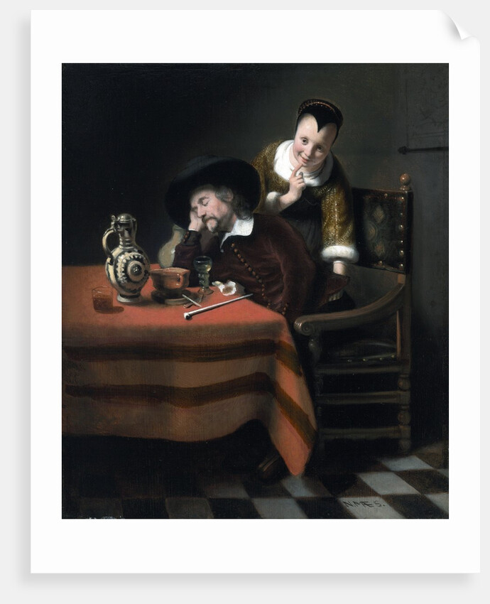 Sleeping Man Having His Pocket Picked by Nicolaes Maes