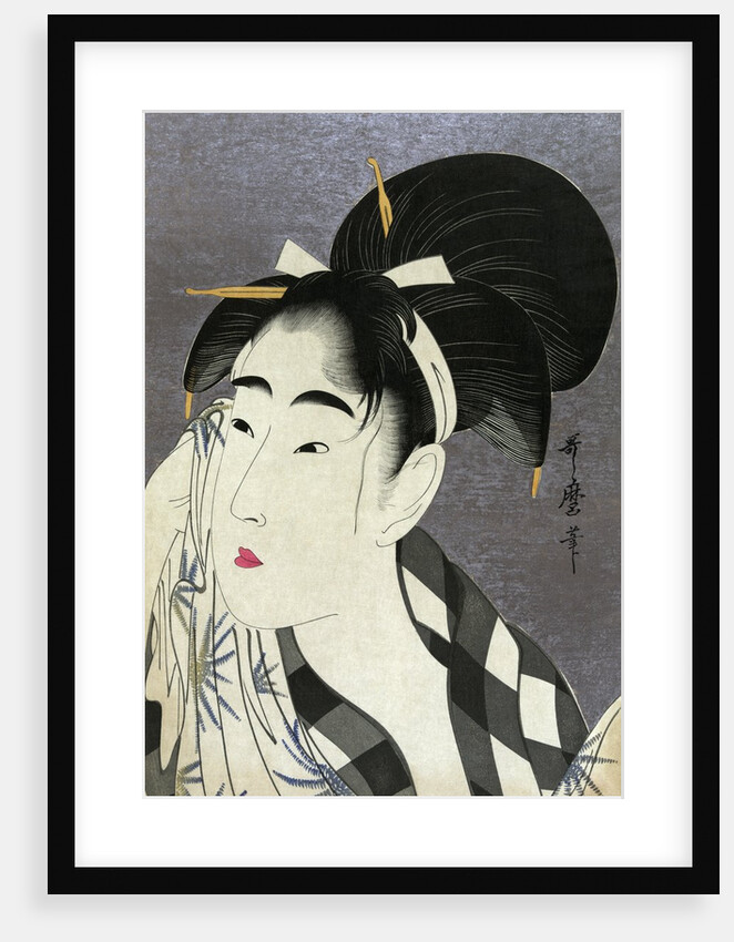 Ase o fuku onna (Woman Wiping Sweat) by Kitagawa Utamaro