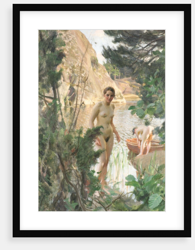 Nudes Swimming in a Lake by Anders Zorn