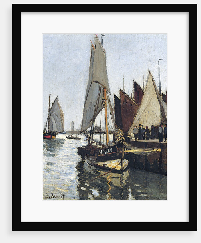 Bateaux a Honfleur (Study for Le Port de Honfleur) by Claude Monet