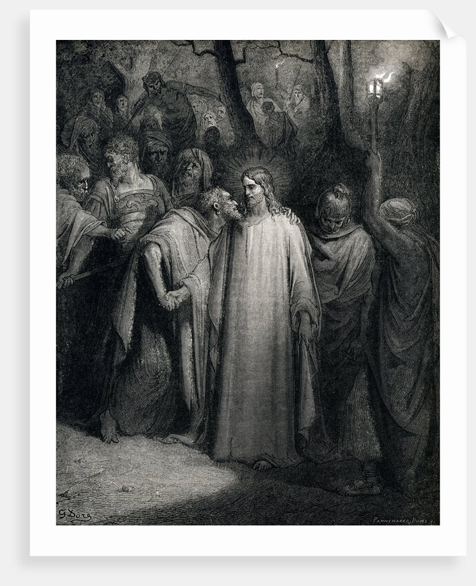 The Judas Kiss (Mark 14:45) by Gustave Dore