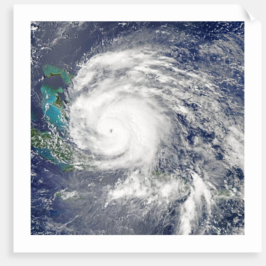 Hurricane Irene over the Bahamas on August 24, 2011 by Anonymous