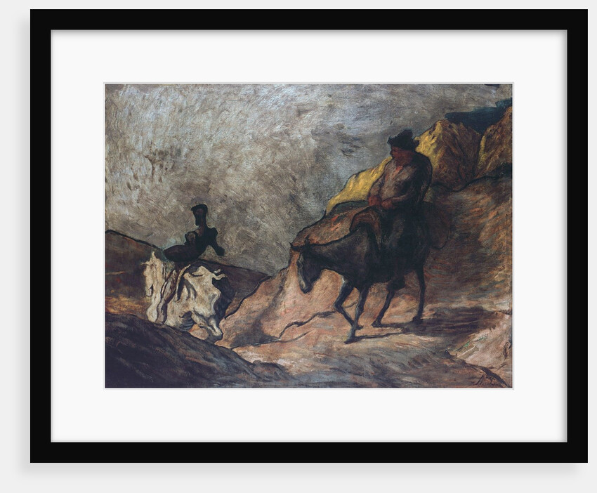 Don Quixote and Sancho Panza by Honore Daumier