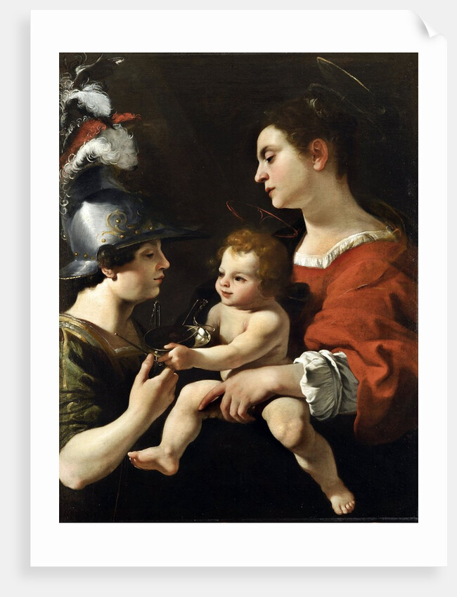 The Virgin and the Child with St. Michael by Rutilio Manetti