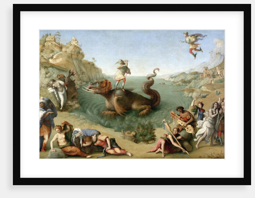 Andromeda Freed by Perseus (with Perseus Slaying the Dragon) by Piero di Cosimo