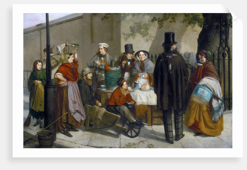 A Coffee Stall by Charles Hunt II