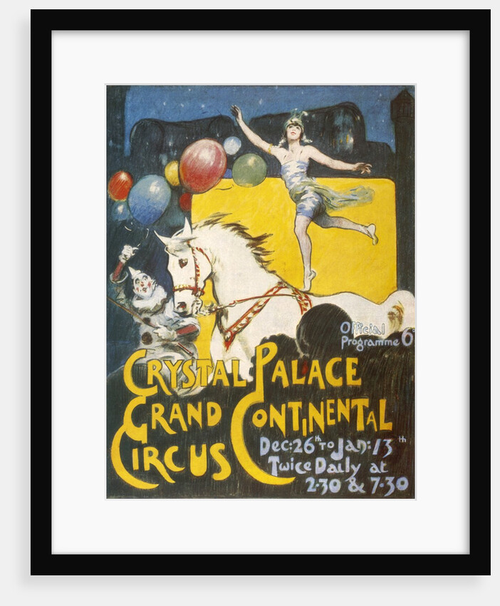 Advertisement for the Grand Continental Circus at Crystal Palace by Anonymous