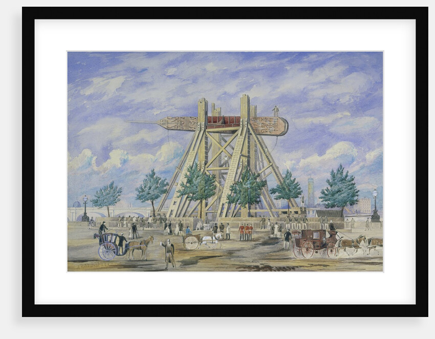 Erection of Cleopatra's Needle by Anonymous