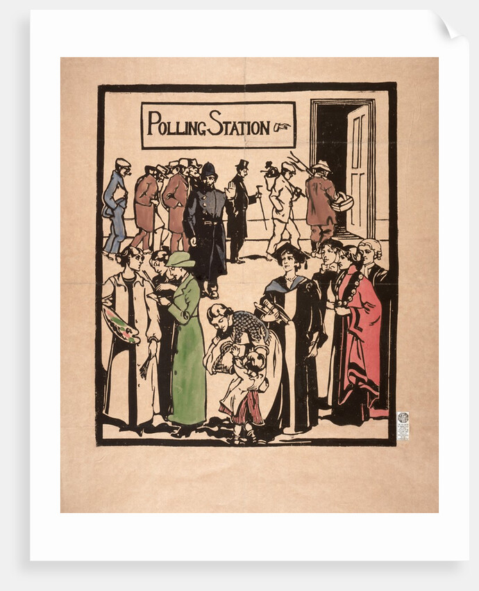 Polling station poster by Anonymous