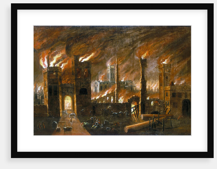 The Great Fire of London, 1666 by Anonymous