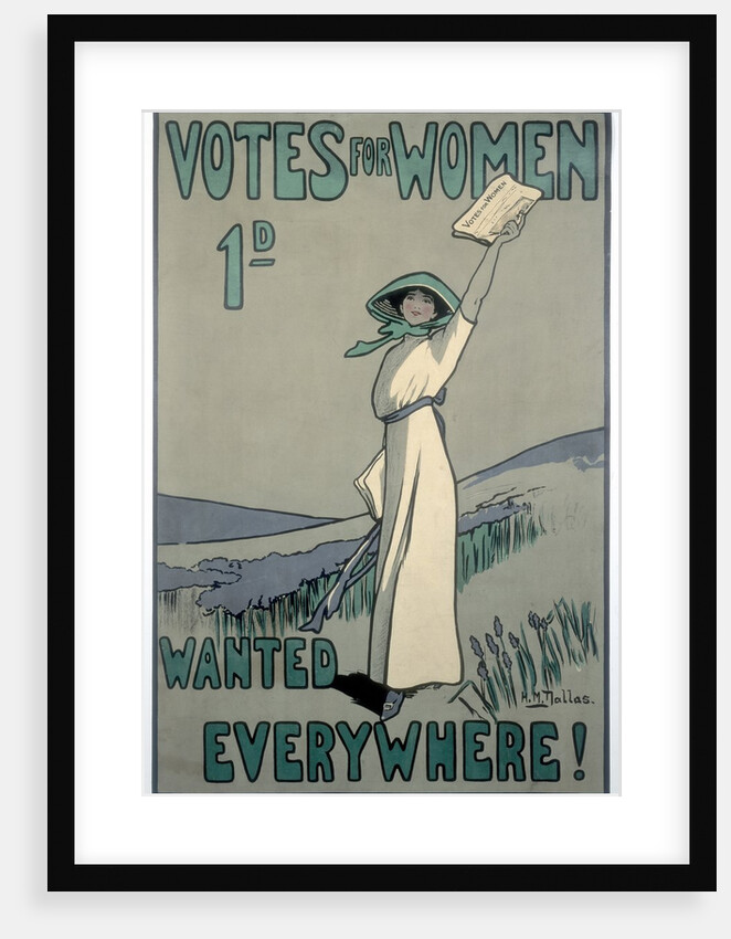 Votes for Women Wanted Everywhere poster by Anonymous