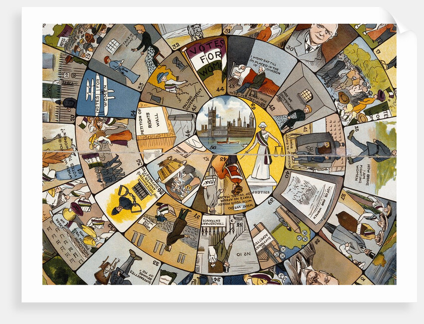 Votes for Women board game by Anonymous