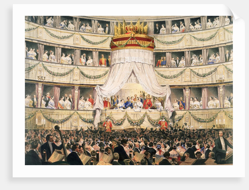 State visit to Royal Italian Opera, now the Royal Opera House, Covent Garden, London by Anonymous