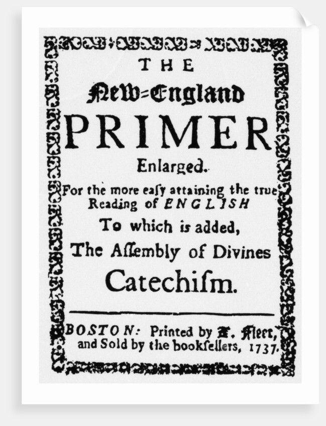 The New England Primer, 1737 by Anonymous