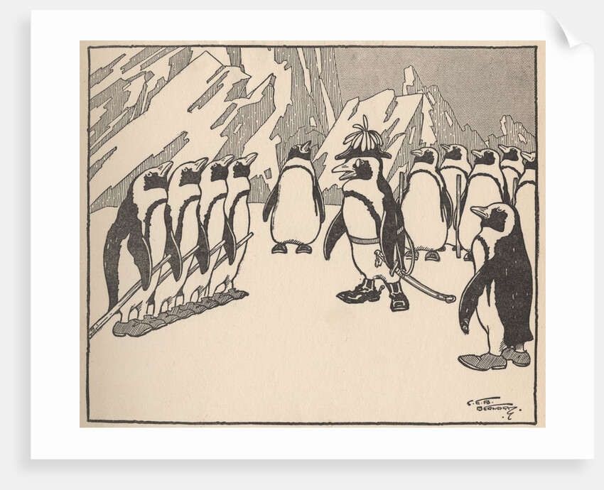 Penguin soldiers by Anonymous