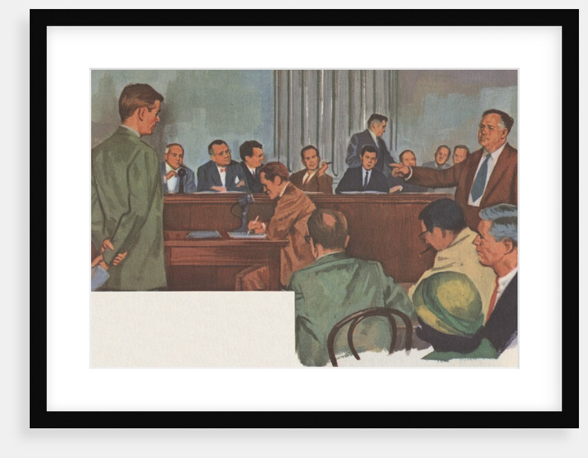 Alger Hiss before House Un-American Activities Committee by Anonymous