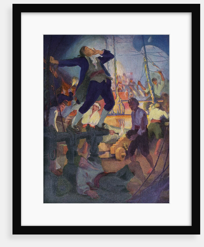 John Paul Jones taunting British troops by Anonymous