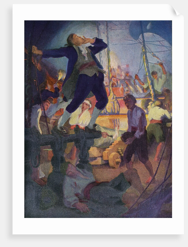 John Paul Jones taunting British troops by Anonymous