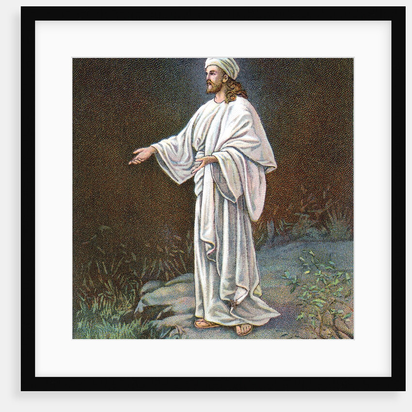 Jesus Christ in white robes by Anonymous