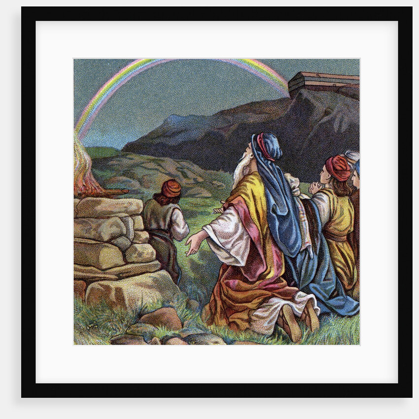 Noah giving thanks for the end of the Great Flood by Anonymous